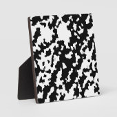 Schwarzweiß-Abstraktes Camouflage-Muster Fotoplatte (Vorderseite)