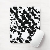 Schwarzweiß-Abstraktes Camouflage-Muster Mousepad (Mit Mouse)