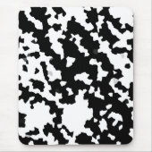 Schwarzweiß-Abstraktes Camouflage-Muster Mousepad (Vorne)
