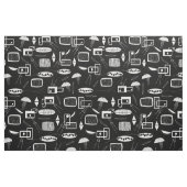 Schwarzweiss-abstraktes Stoff (Yard (91,4 cm))