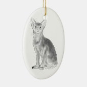 Schwarzweiss Aby Keramik Ornament (Rechts)