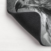 Schwarzweiss-Adler Mousepad (Ecke)