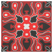 Schwarzweiß-Afrikanisches Tribal-Muster Stoff (Muster)