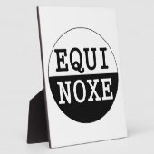 Schwarzweiß-Äquinoktium Fotoplatte (Seite)