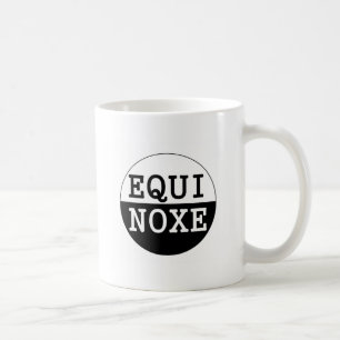 Schwarzweiß-Äquinoktium Kaffeetasse