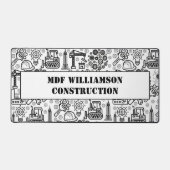 Schwarzweiß-Architekturbauingenieur Schreibtischunterlage (Vorderseite)