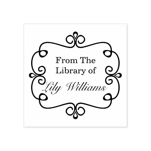 Schwarzweiß aus der Bibliothek des Buchzeichens Gummistempel (Prägung)