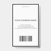 Schwarzweiß Ausweis (Back)