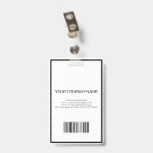 Schwarzweiß Ausweis (Back with Clip)