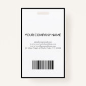 Schwarzweiß Ausweis (Rückseite)