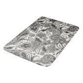 Schwarzweiß Badematte (Schrägansicht)