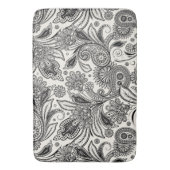 Schwarzweiß Badematte (Vorderseite Vertikal)