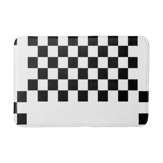 Schwarzweiß Badematte (Vorderseite)