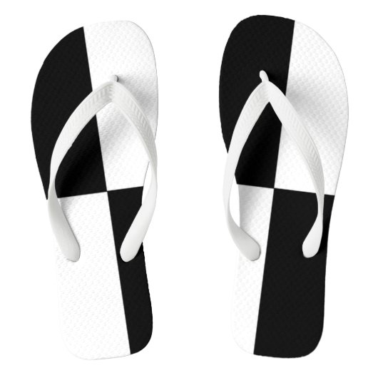 Schwarzweiß Badesandalen (Fußbett)