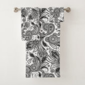 Schwarzweiß Badhandtuch Set (Insitu)