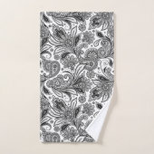 Schwarzweiß Badhandtuch Set (Handtuch)