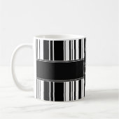 Schwarzweiss-Bar-Code Kaffeetasse (Links)