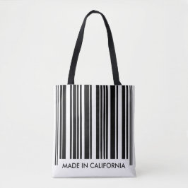 Schwarzweiss-Barcode Stripes kreatives Tasche