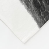 Schwarzweiss-Bärntierporträt Fleecedecke (Ecke)