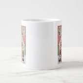Schwarzweiss-Bärte Jumbo-Tasse (Vorderseite)