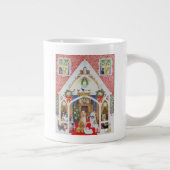 Schwarzweiss-Bärte Jumbo-Tasse (Rechts)