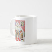 Schwarzweiss-Bärte Kaffeetasse (Vorderseite Links)