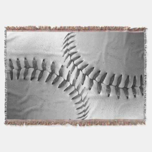 Schwarzweiss-Baseball Decke (Vorderseite)
