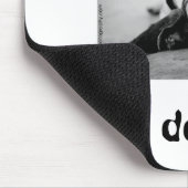Schwarzweiss-Basset Hound Mousepad (Ecke)