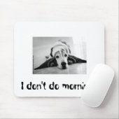 Schwarzweiss-Basset Hound Mousepad (Mit Mouse)