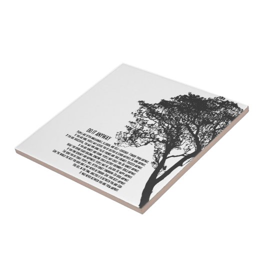 Schwarzweiss-Baum tun es irgendwie Fliese (Seite)