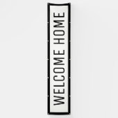 Schwarzweiß-Begrüßung Zuhause Banner (Vertikal)