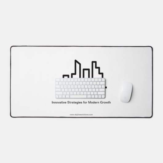 Schwarzweiß-Berufliche Schreibmatte Schreibtischunterlage (Tastatur & Maus)