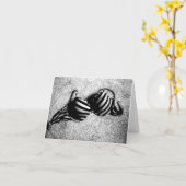Schwarzweiss-BH notecard Karte (Gelbe Blume)