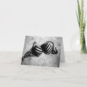 Schwarzweiss-BH notecard Karte
