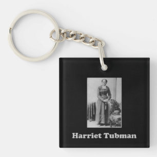 Schwarzweiss-Bild Harriet Tubman Schlüsselanhänger