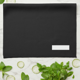 Schwarzweiß-Bindestrich Geschirrtuch