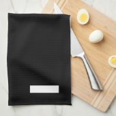 Schwarzweiß-Bindestrich Geschirrtuch (Viertel Falte)