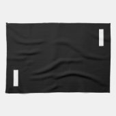 Schwarzweiß-Bindestrich Geschirrtuch (Horizontal)