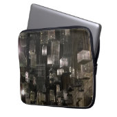 Schwarzweiss-Birdcages Laptopschutzhülle (Vorderseite Links)