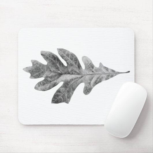 Schwarzweiss-Blattauflage Mousepad (Mit Mouse)