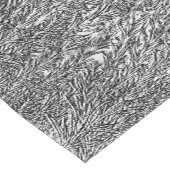 Schwarzweiss-Blätter-Druck-Tabellen-Läufer Kurzer Tischläufer (Ecke)