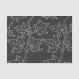 Schwarzweiss-Blätter-Seidenpapier Seidenpapier