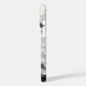 Schwarzweiß-Blume Case-Mate iPhone Hülle (Rückseite / Links)