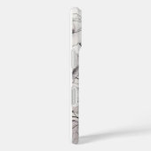 Schwarzweiß-Blume Case-Mate iPhone Hülle (Rückseite / Rechts)