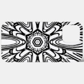 Schwarzweiß-Blume Case-Mate iPhone Hülle (Rückseite (Horizontal))