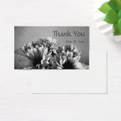 Schwarzweiß-Blume Hochzeit Dankeschön-Karte (Schreibtisch)