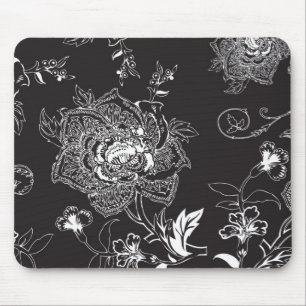 Schwarzweiss-Blume Mousepad