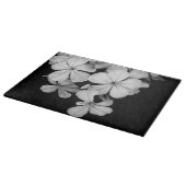 Schwarzweiß-Blume Schneidebrett (Ecke)
