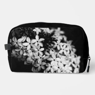 Schwarzweiß-Blume Waschbeutel