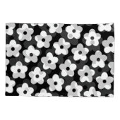 Schwarzweiß-Blume Y2K-Muster Kissenbezug (Rückseite)